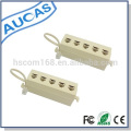 RJ11 Tomada Modular de 5 Vias Jack Modular Cabo de Telefone Cabo do Conector do Divisor do Adaptador